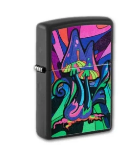 Zippo Schwarz matt Counter Cultur