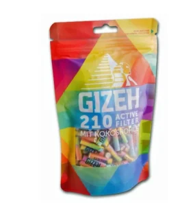 Gizeh Slim Filter Aktivkohle Rainbow