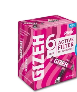 Gizeh All Pink Active Filter mit Kokoskohle