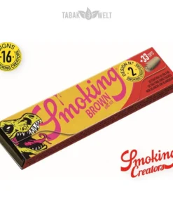 Smoking Blättchen Creators Kollektion Brown King Size Tips 33 Blatt