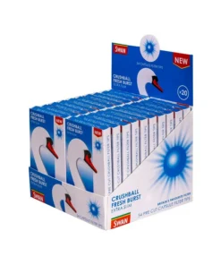 20 Stück Swan Fresh Burst Crushball Extra Slim Filter Tips (Pfefferminz) 54 Filter