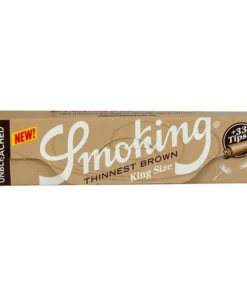 Smoking King Size Thinnest Brown 33 Blatt + Filter Tips