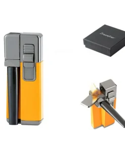 Pfeifenfeuerzeug inkl. Pfeife; Piezo; orange/gun