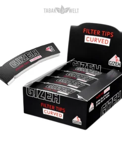 Gizeh Black Filter Tips Curved Box