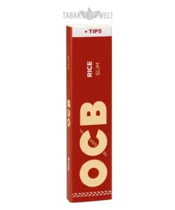 OCB Blättchen Rice Slim Tips 32 Blatt