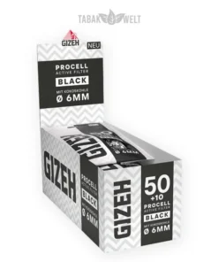 Gizeh Black Aktivkohlefilter Procell Active Filter Box 10 x 60 Stück