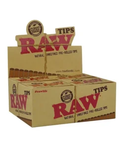 20 Stück RAW – Filter Tips Prerolled (vorgerollt) mit 21 Tips