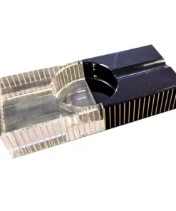Zigarrenaschenbecher „Kristall“ ,2 Ablagen; 20×8,8×3,8 cm; einzeln