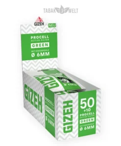 Gizeh Green Aktivkohlefilter Procell Active Filter Box 10 x 60 Stück