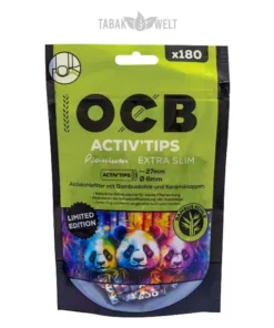 OCB Activ’Tips Extra Slim Bamboo 6 mm 180 Stück Limited Edition