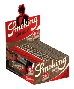 Smoking Blättchen Brown King Size 24 x 33 Blatt Tips Box
