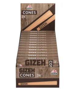 Gizeh Brown Cones 24 x 3 Stück Tips Box