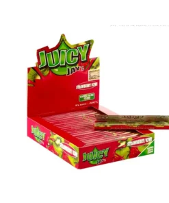 24 Stück Juicy Jay`s Strawberry und Kiwi King Size Slim, 32 Blatt
