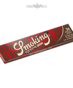 Smoking Supreme Brown Blättchen King Size 34 Blatt