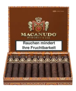 MACANUDO Maduro Hyde Park 10er Kiste