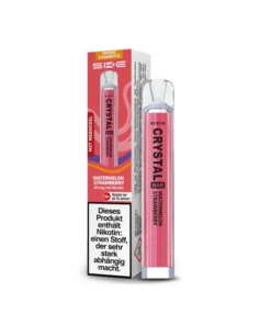 Crystal Bar – Watermelon Strawberry (Wassermelone, Erdbeere) – E-Shisha – 2% Nikotin – 600 Züge