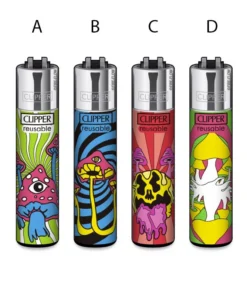 Clipper Large NEON SHROOMS alle 4