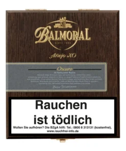 Balmoral »Añejo XO Oscuro« Rothschild Masivo 20er Kiste