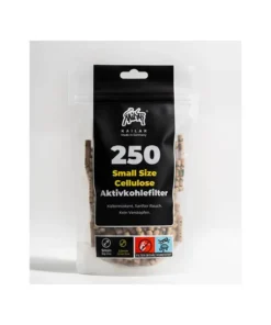 Kailar ungebleicht, Slim Size, 250er Pack, Ø 5,9mm, Aktivkohlefilter
