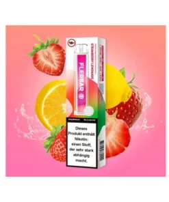 Flerbar M – Strawberry Lemonade (Erdbeere Limonade) – E-Shisha – 20mg – 600 Züge