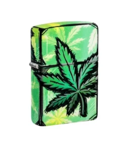 Zippo Feuerzeug – Glowing Canabis Design