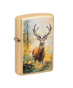 Zippo Feuerzeug – Watercolor Deer Design