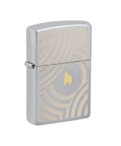 Zippo Feuerzeug – Flame and Circles Design 2
