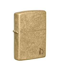 Zippo Feuerzeug – Armor Series Flame Tumbled Brass