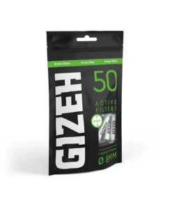 Gizeh Active Filter Black 8mm, 50 Stück