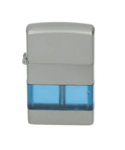 Elektrofeuerzeug „Ocean“, silber matt, mit Sichtfenster