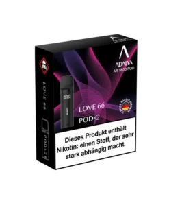 Adalya Alpha Pod – Love66 (Honig- u. Wassermelone, Maracuja, Minze) – 20mg – 2er Set
