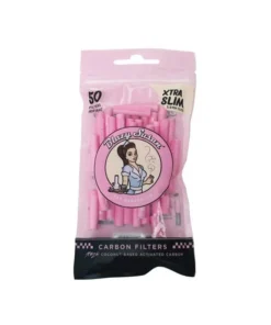 PURIZE Blazy Susan Pink, 50er Pack., Xtra Slim Size Ø 5,9mm, Aktivkohlefilter