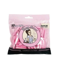 PURIZE Blazy Susan Pink, 50er Pack., Regular Size Ø 9mm, Aktivkohlefilter
