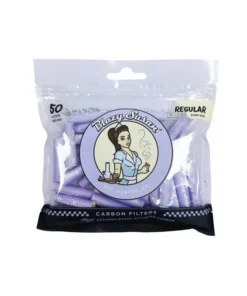 PURIZE Blazy Susan Purple, 50er Pack., Regular Size Ø 9mm, Aktivkohlefilter