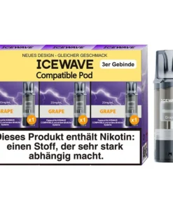 ICEWAVE 3 in 1 Pod – Grape (Traube) – 20mg – 3er Set