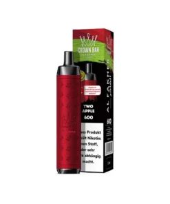 Al Fakher Crown Bar 600 – Two Apple (Doppelapfel) – E-Shisha – 20 mg – 600 Züge