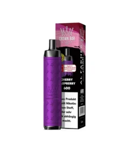 Al Fakher Crown Bar 600 – Cherry Raspberry (Kirsche, Himbeere) – E-Shisha – 20 mg – 600 Züge