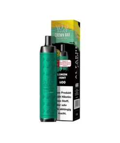 Al Fakher Crown Bar 600 – Lemon Mint (Zitrone, Eis) – E-Shisha – 20 mg – 600 Züge