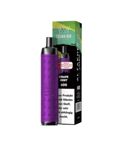 Al Fakher Crown Bar 600 – Grape Mint (Traube, Minze) – E-Shisha – 20 mg – 600 Züge