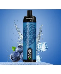 Yo Bar X Lion Vapes „Blueberry Ice“ (Blaubeere, Eis) – E-Shisha – 0 mg – 10000 Züge