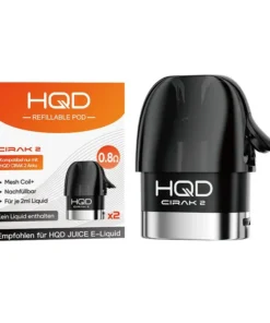 HQD Cirak 2 – Refillable Pod 0,8 Ohm; 2er Pack
