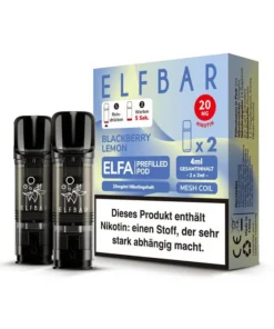 ELFBAR ELFA Prefilled Pod – Blackberry Lemon (Brombeer, Zitrone) – 20mg – 2er Set