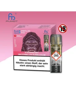 RandM Tornado Prefilled Pod – Strawberry Watermelon Bubblegum (Erdbeere, Wassermelone, Kaugummi) – 20mg – 2er Set