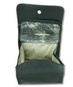Tabakbeutel aus Lamm-Nappa in schwarz