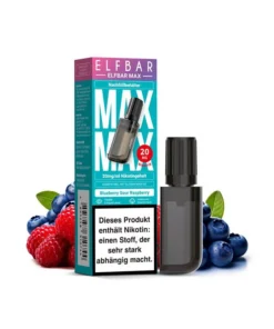 ELFBAR Max Pod – Blueberry Sour Raspberry (Blaubeere, Himbeere, Sauer) – E-Shisha – 20mg