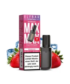 ELFBAR Max Pod – Strawberry Ice (Erdbeere, Eis)- E-Shisha – 20mg