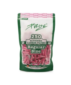 PURIZE, Regular Size 9mm – Pink, 250 Filters, Aktivkohlefilter