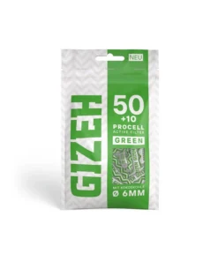 Gizeh Active Filter Green 6mm, 50 + 10 Procell Active Filter