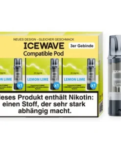 ICEWAVE 3 in 1 Pod – Lemon Lime (Limette, Zitrone) – 20mg – 3er Set
