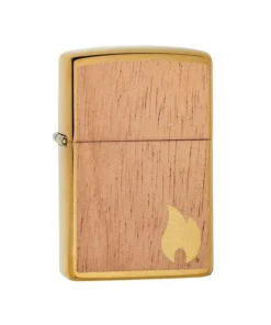 Zippo Feuerzeug – Woodchuck Brushed Brass